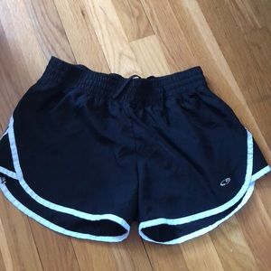 Black athletic shorts